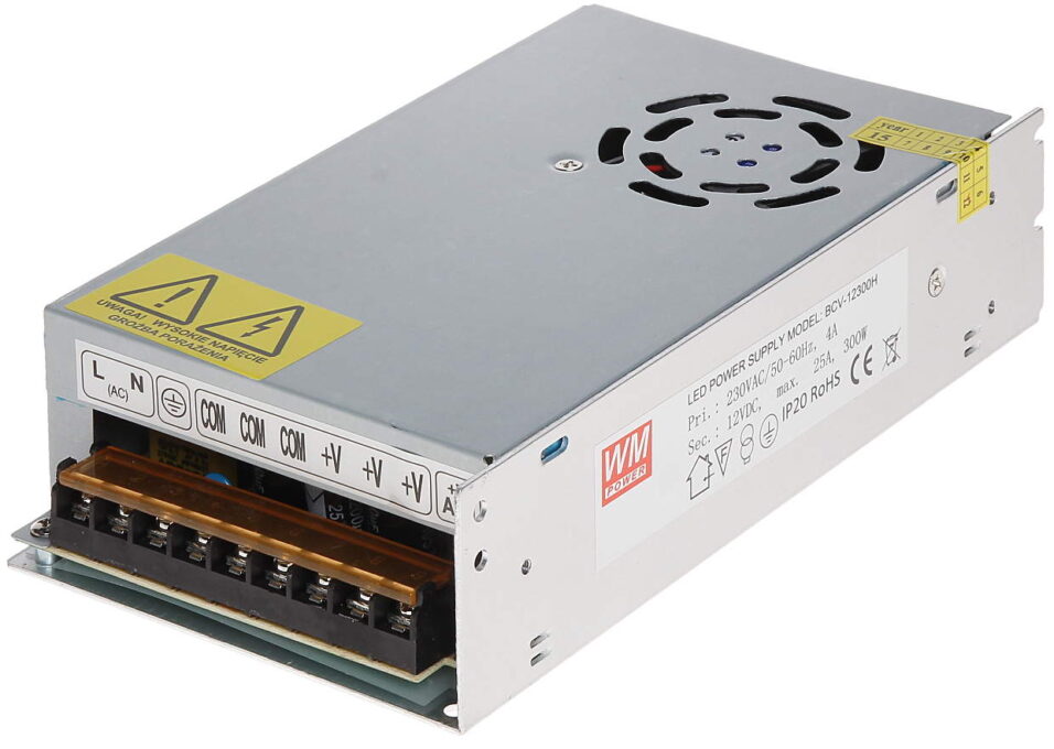 Sursa de alimentare SMPS 12V - 25 Ah (300W) cu 3 iesiri, 12V/25A/B 1 Sursa de alimentare SMPS 12V - 25 Ah (300W) cu 3 iesiri, 12V/25A/B
