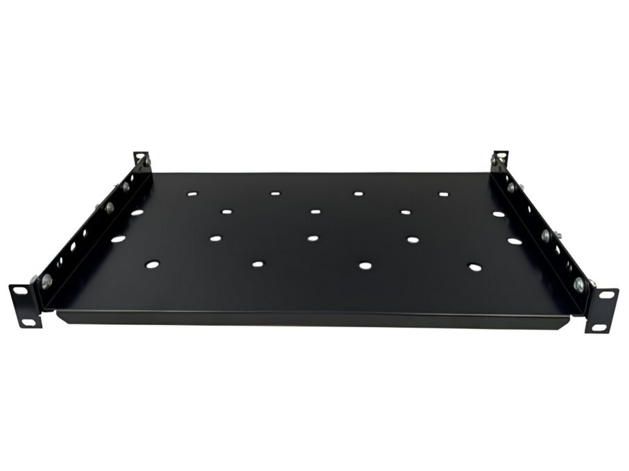 Raft fix 1U, pentru rack 19, adancime 450 mm, negru, EcoXcab-450F.9004 1 Raft fix 1U, pentru rack 19, adancime 450 mm, negru, EcoXcab-450F.9004