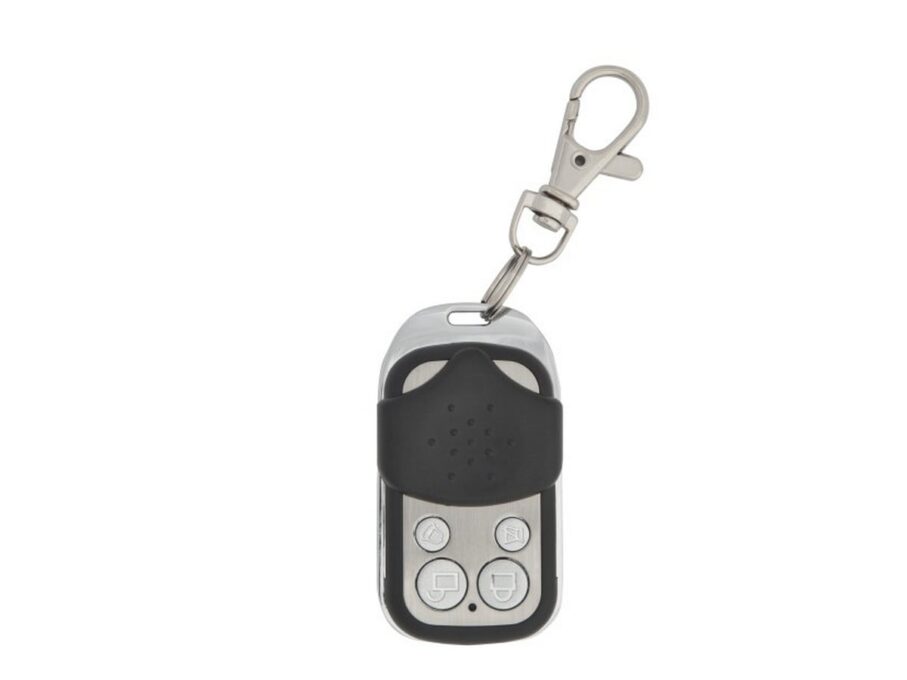 Telecomanda, 4 butoane, 433.92MHz, 12Vcc, raza 60m, metal si ABS, pentru receptoare radio din seria WBK-40x, WBK-400A-4 1 Telecomanda, 4 butoane, 433.92MHz, 12Vcc, raza 60m, metal si ABS, pentru receptoare radio din seria WBK-40x, WBK-400A-4