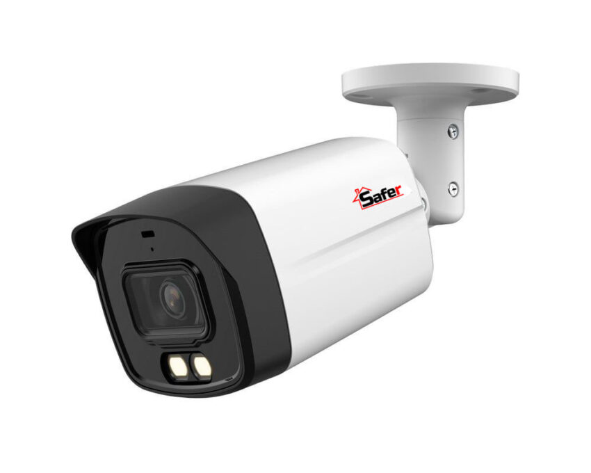 Camera HDCVI Full Color, 5 MP 2K, 2.8 mm, iluminator dual LED si IR 40 m, microfon, IP67, Safer, SAF-BP5MP40F28-IL-A 1 Camera HDCVI Full Color, 5 MP 2K, 2.8 mm, iluminator dual LED si IR 40 m, microfon, IP67, Safer, SAF-BP5MP40F28-IL-A