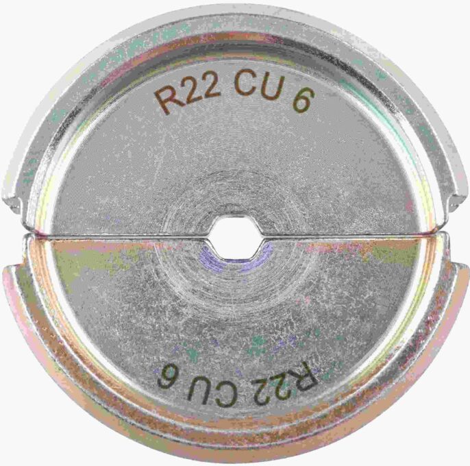 Bacuri sertizare cabluri Milwaukee R22 Cu 6 mm2, pentru papuci tubulari si conectori, 1 buc, 4932479391