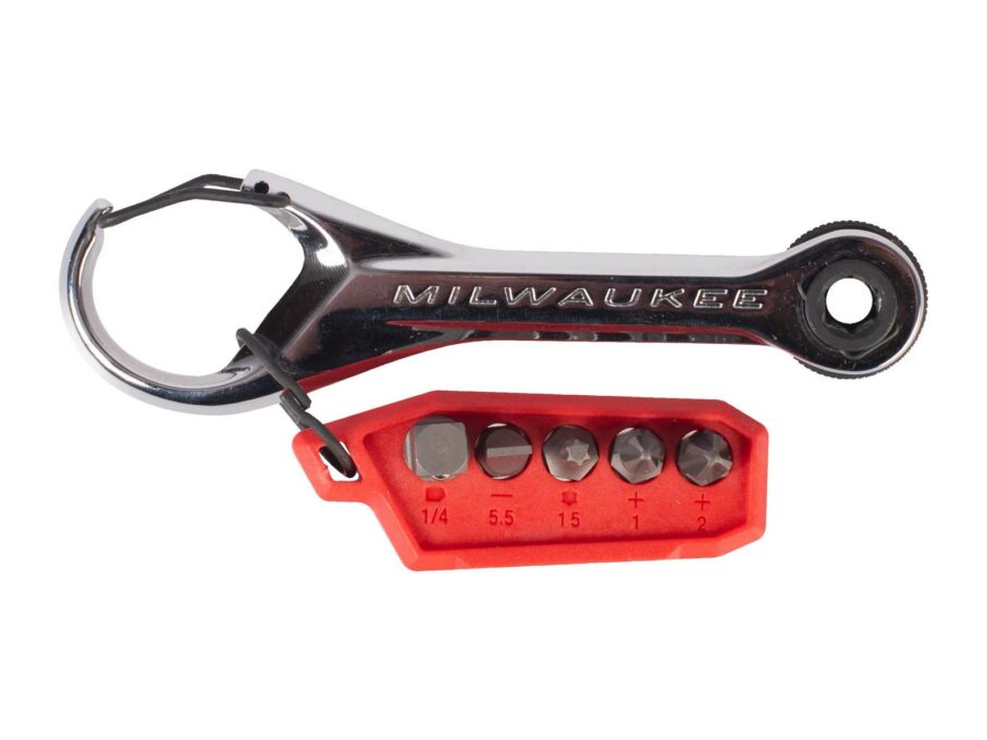 Micro antrenor cu clichet Milwaukee, 7 in 1, mini biti PH1, PH2, SL5.5, T15 cu suport, 4932498792 1 Micro antrenor cu clichet Milwaukee, 7 in 1, mini biti PH1, PH2, SL5.5, T15 cu suport, 4932498792
