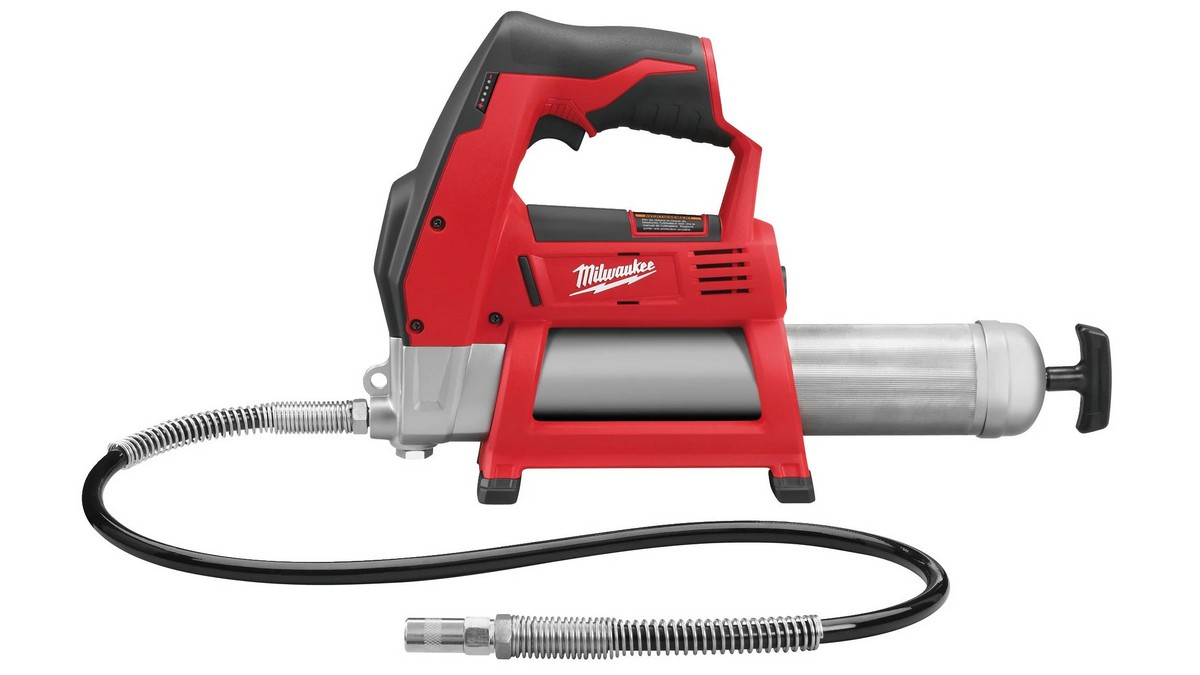 Pistol de gresat Milwaukee, M12, motor 12V, presiune 562bari, monitorizare nivel energie, furtun flexibil, 4933440435 1 Pistol de gresat Milwaukee, M12, motor 12V, presiune 562bari, monitorizare nivel energie, furtun flexibil, 4933440435