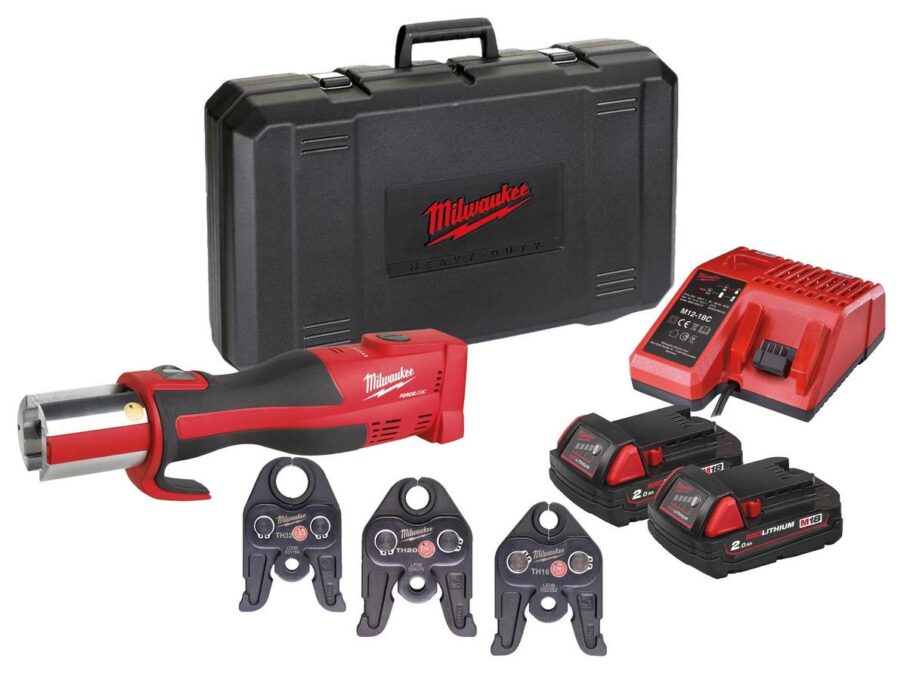 Presa compacta Milwaukee M18 M18 BLHPT-202C TH-SET FORCE LOGIC, motor fara perii, 2x acumulatori, incarcator, 3x falci, 4933451135 1 Presa compacta Milwaukee M18 M18 BLHPT-202C TH-SET FORCE LOGIC, motor fara perii, 2x acumulatori, incarcator, 3x falci, 4933451135
