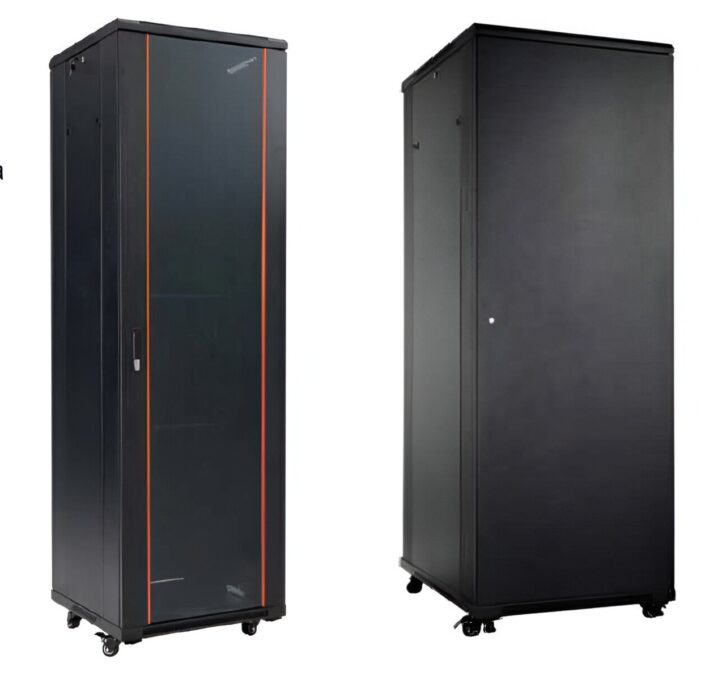 Rack de podea 47U, 19 inch, 600x800 mm, structura otel, incarcare 800 kg, usa sticla securizata, panouri laterale detasabile, Safer SAF-NC-6847 1 Rack de podea 47U, 19 inch, 600x800 mm, structura otel, incarcare 800 kg, usa sticla securizata, panouri laterale detasabile, Safer SAF-NC-6847
