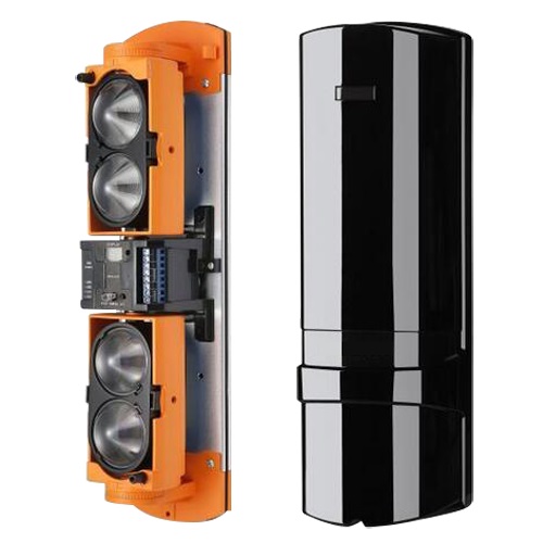 Bariera fotoelectrica pentru perimetrare exterioare Gard / hala, baza pe impulsuri IR, de exterior, pana la 250m, ABH-250L