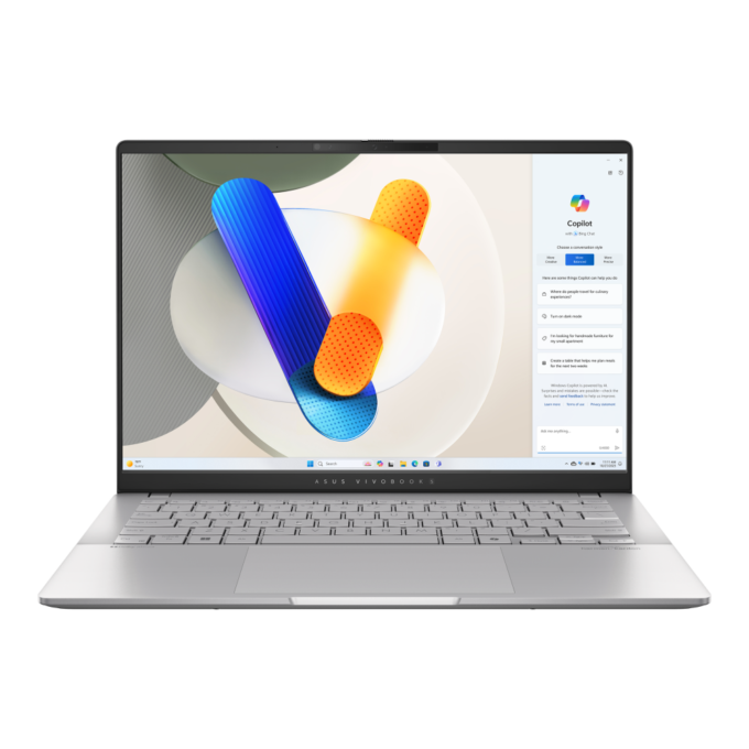 Laptop ASUS Vivobook S 14 OLED (M5406KA-PP119); Copilot+ PC - 14'' - AMD Ryzen™ AI 7 350 - AMD Radeon™ - 24 GB - 1 TB SSD