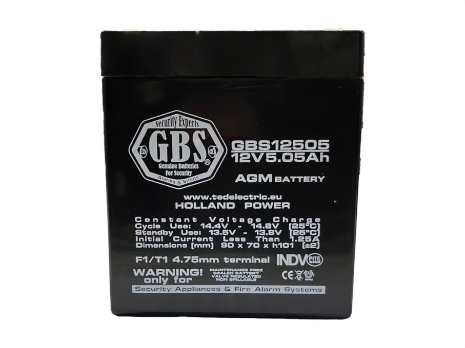 Acumulator centrala de alarma 12V, 5 A, conectori T1, PL5AH
