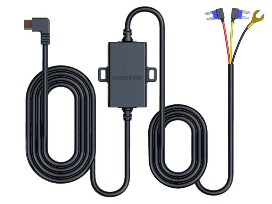 Cablu alimentare camera auto Hikvision AE-DF7351-TypeC-N6PRO, 1.3- 2.1m, 12-24 V DC 5V, Type C