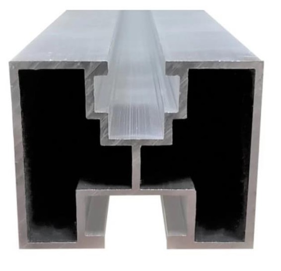 Profil aluminiu pentru montaj panou solar Al40x40-3.6 - Lungime 3.6 metri