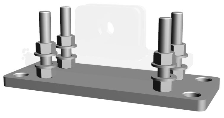 Placa de montaj ajustabila compatibila cu C75, G75-8, AP75 1 Placa de montaj ajustabila compatibila cu C75, G75-8, AP75