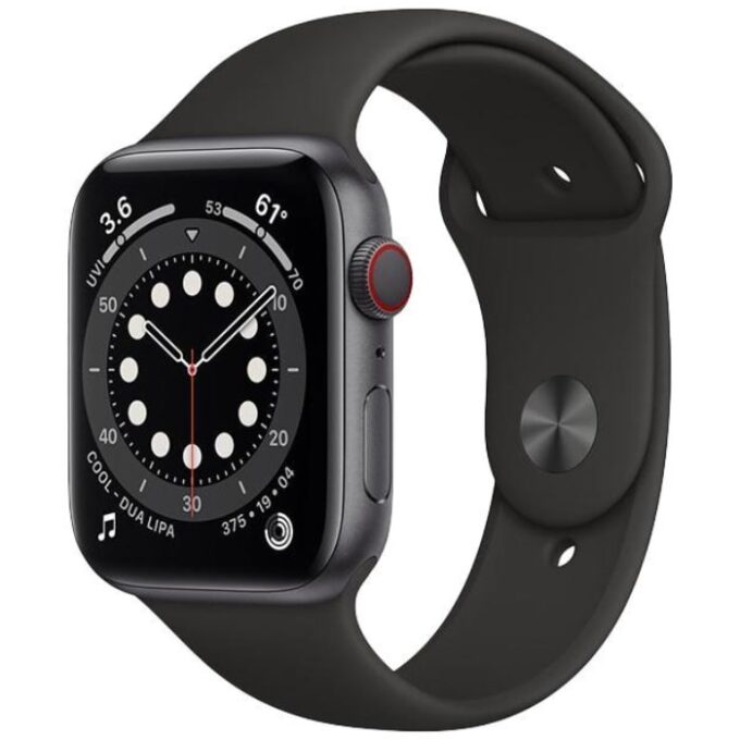 Apple Watch Series 6 2020, GPS + Cellular, Aluminium 44mm N/A Space Gray Excelent