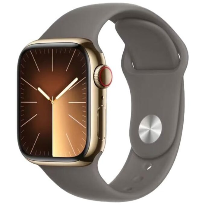 Apple Watch Series 9 2023, GPS + Cellular, Stainless Steel 45mm N/A Gold Ca nou