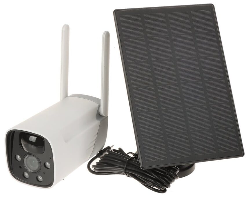 Camera de supraveghere IP cu Panou Solar, 2MP Full HD, Wireless, 3.6mm, IR 15m, Microfon Difuzor, Safer CAMSOLTU 1 Camera de supraveghere IP cu Panou Solar, 2MP Full HD, Wireless, 3.6mm, IR 15m, Microfon Difuzor, Safer CAMSOLTU