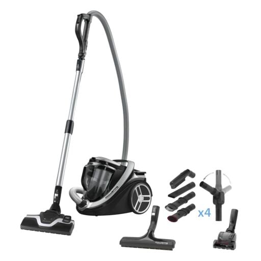 Aspirator fara sac Rowenta Silence Force Cyclonic 5***** RO7689EA  550 W  Tehnologie Ciclonica  cap de aspirare Power Air  maner Ergo Comfort  capacit