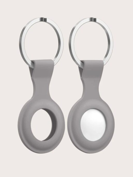 Breloc AirTag Silicon Grey