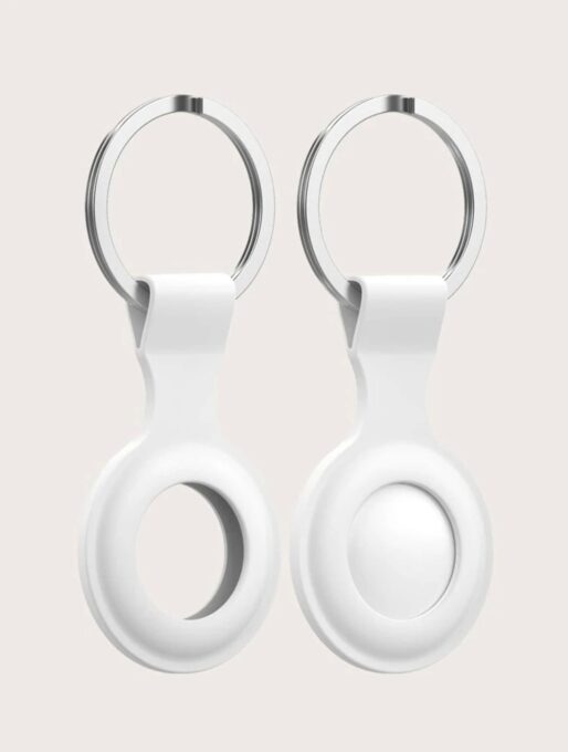 Breloc AirTag Silicon White