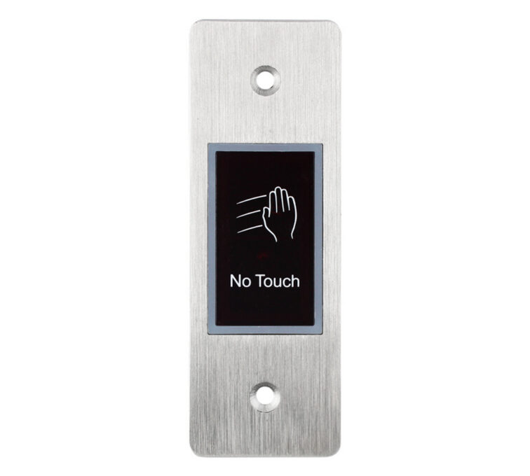 Buton de iesire incastrabil cu infrarosu si temporizare, index de protectie IP66, LED de stare, SECUKEY, Ebutton 1-X