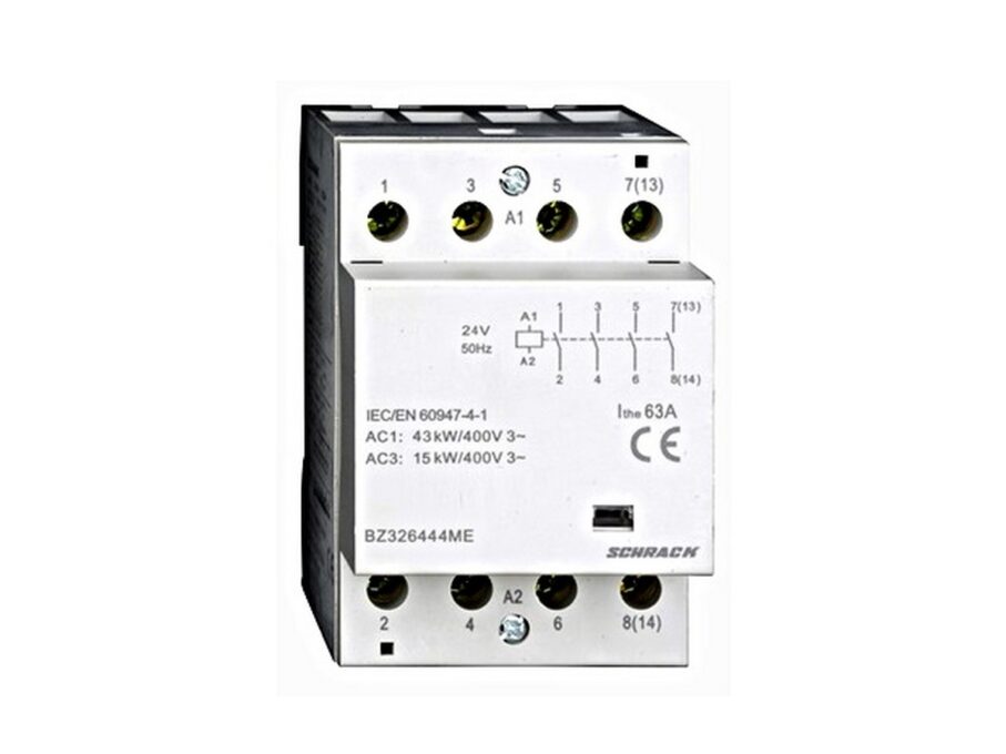 Contactor modular 3UH Schrack BZ326444ME, 63A, 4 ND, 230V, montare sina DIN, IP20 1 Contactor modular 3UH Schrack BZ326444ME, 63A, 4 ND, 230V, montare sina DIN, IP20
