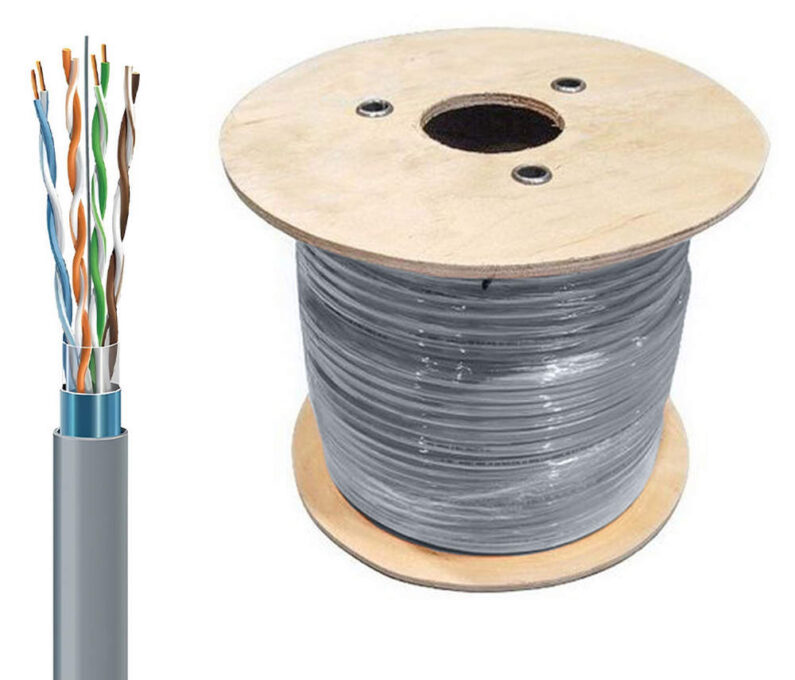 Cablu FTP CAT5E, din cupru, 4x2x24, rola 100m, Safer ADM-FTP5E-4X2X24-100M 1 Cablu FTP CAT5E, din cupru, 4x2x24, rola 100m, Safer ADM-FTP5E-4X2X24-100M