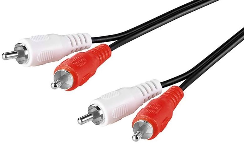 Cablu audio 5metri, platina si nichel, 2 bucati, Goobay Cablu 2RCA la 2RCA 5m 1 Cablu audio 5metri, platina si nichel, 2 bucati, Goobay Cablu 2RCA la 2RCA 5m
