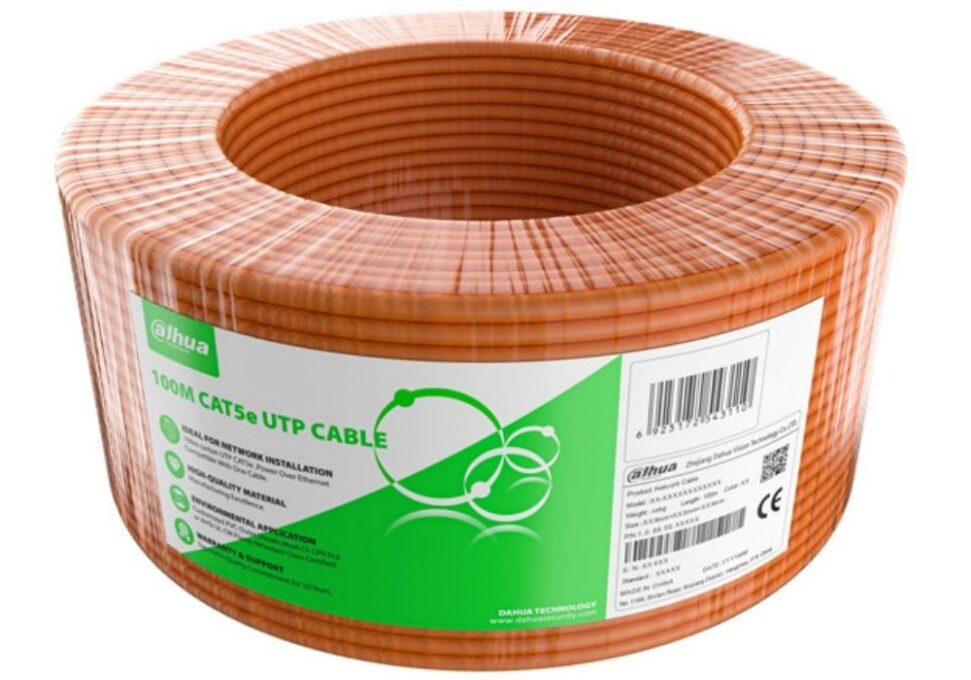 Cablu UTP CAT5e CCA, 24 AWG, portocaliu, 100 m, Dahua, DH-PFM922I-5EUN-C-100 1 Cablu UTP CAT5e CCA, 24 AWG, portocaliu, 100 m, Dahua, DH-PFM922I-5EUN-C-100