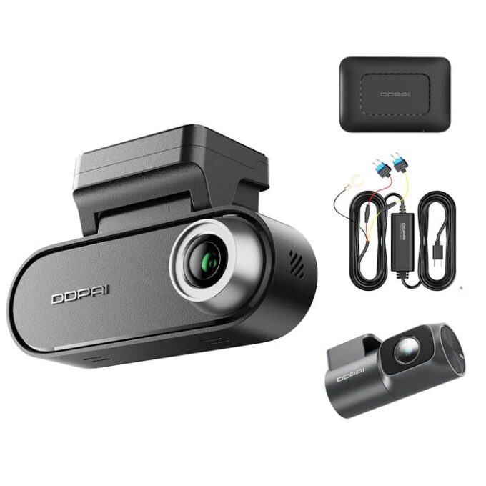 Camera auto duala DDPAI-N5 Dual 4G 2026, 4K, slot SIM 4G, memorie interna 32GB, slot microSD, mod parcare, AI, Wi-Fi 6, Bluetooth, GPS