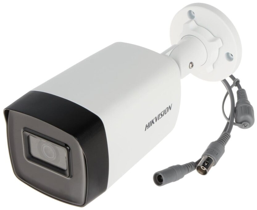 Camera de exterior, 5MP, lentila 3.6 mm, IR 80m, Hikvision, DS-2CE17H0T-IT5F(C)