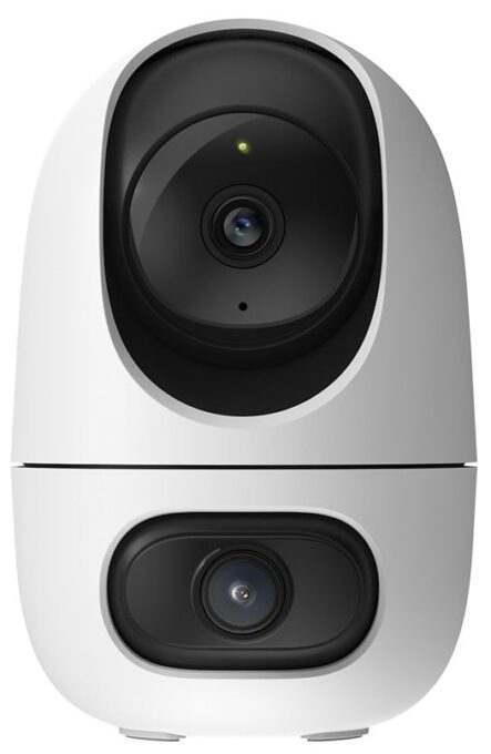 Camera supraveghere interior Tapo C245D, dual lens 2K, inclinare si rotatie cu din mobil, detectie AI, audio bidirectional, IR 12m