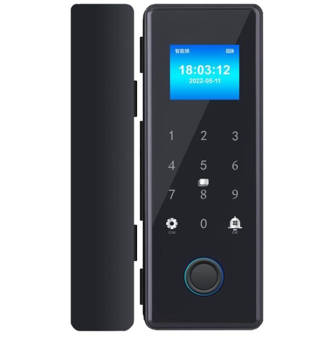 Control acces biometric cu Yala, alimentare pe baterii, Amprenta/Card/Pin/Aplicatie, 1000 utilizatori, Wi-Fi compatibil Tuya, SECUKEY CD109J(Metal)