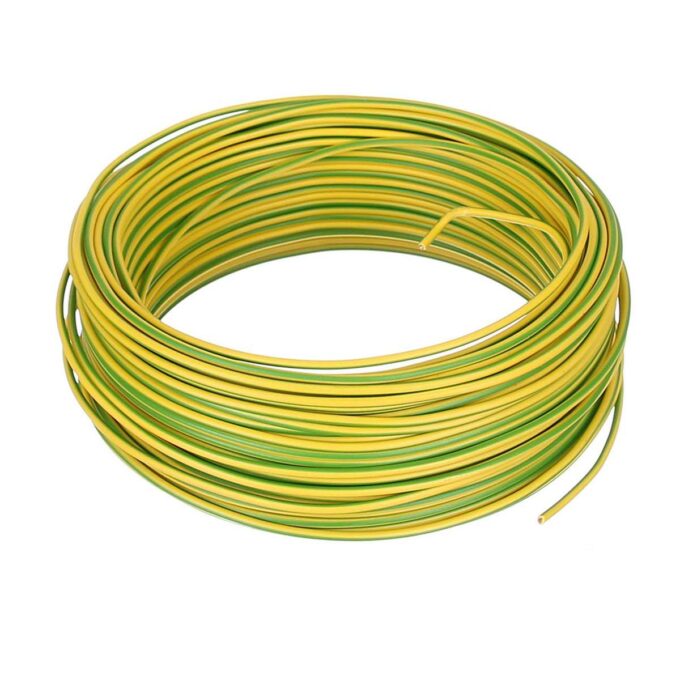 Conductor FY 4 mm, solid, 100 m, FY4-GALBEN-VERDE 1 Conductor FY 4 mm, solid, 100 m, FY4-GALBEN-VERDE