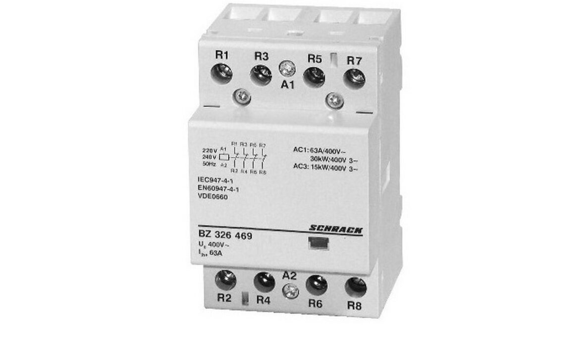Contactor modular Schrack BZ326469, 3UH, 63A, 4NI 1 Contactor modular Schrack BZ326469, 3UH, 63A, 4NI