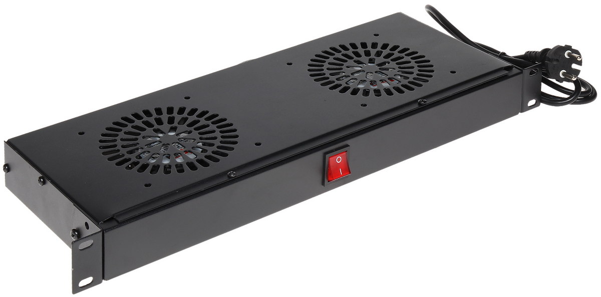 Cooler pentru rack cu 2 ventilatoare, compatibil cu rack-uri de 19 inch, RACKFANFT2 1 Cooler pentru rack cu 2 ventilatoare, compatibil cu rack-uri de 19 inch, RACKFANFT2