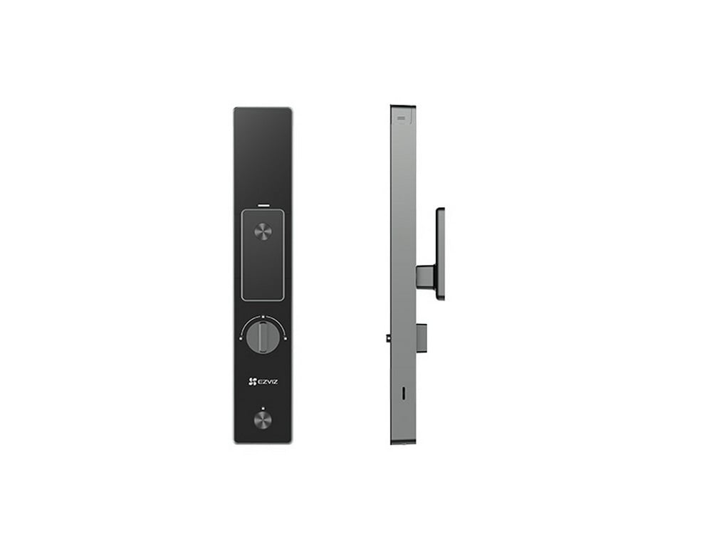 Yala inteligenta cu control acces inteligent Ezviz CS-DL50FVS (WBPGR), recunoastere faciala, video interfon, Wi-Fi, Bluetooth, ecran IPS 4 inch, IP54