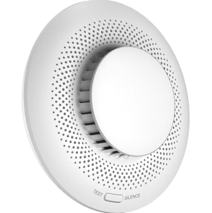 Senzor fum EZVIZ CS-T4C, Wi-Fi, ZigBee, sirena 85dB, lumina alarma, compatibilitate camere Ezviz, baterie CR14250, alb 1 Senzor fum EZVIZ CS-T4C, Wi-Fi, ZigBee, sirena 85dB, lumina alarma, compatibilitate camere Ezviz, baterie CR14250, alb