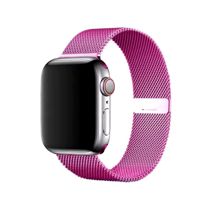 Curea Ceas Apple Watch Milanese Barbie Powder Metalica