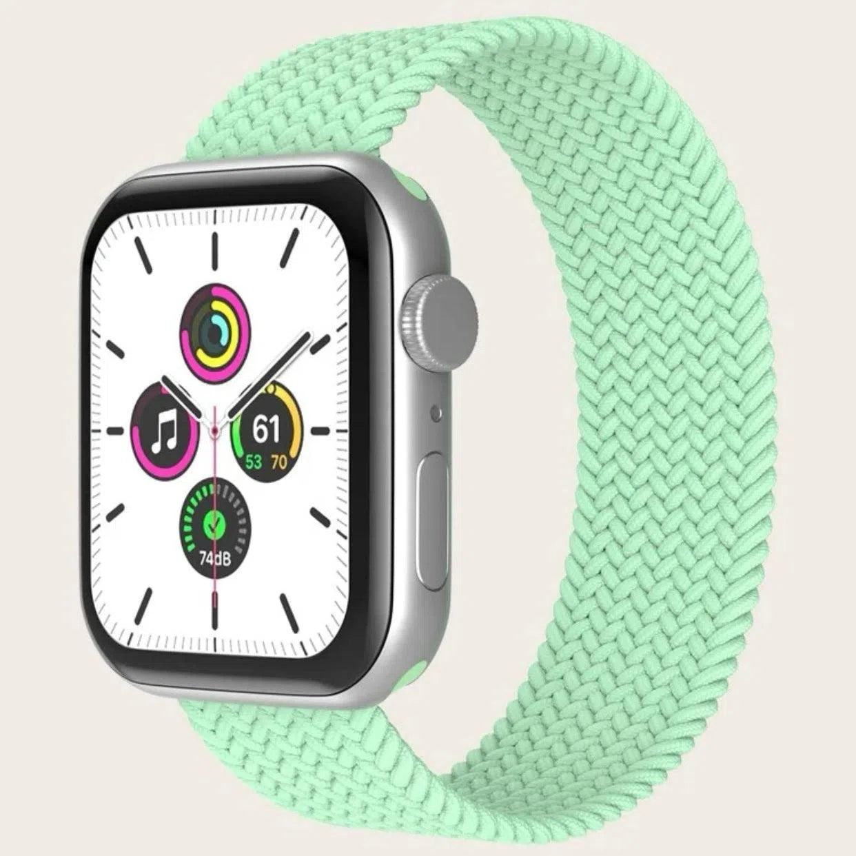 Curea Ceas Apple Watch Braided Green