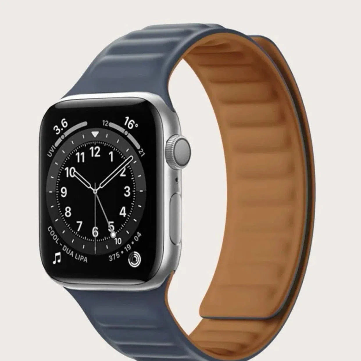 Curea Ceas Apple Watch California Silicon Navy Blue