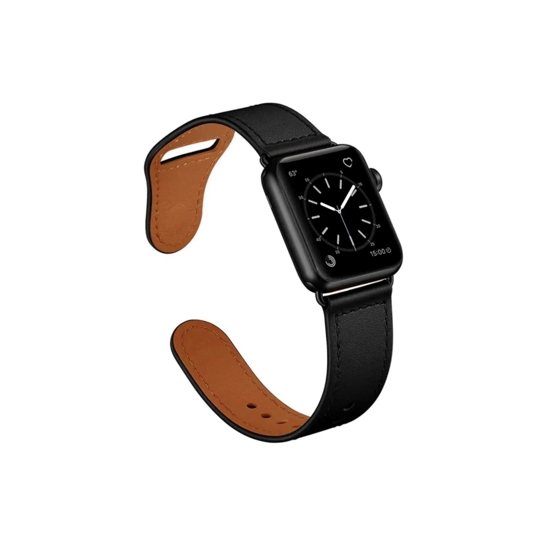 Curea Ceas Apple Watch Leather Black