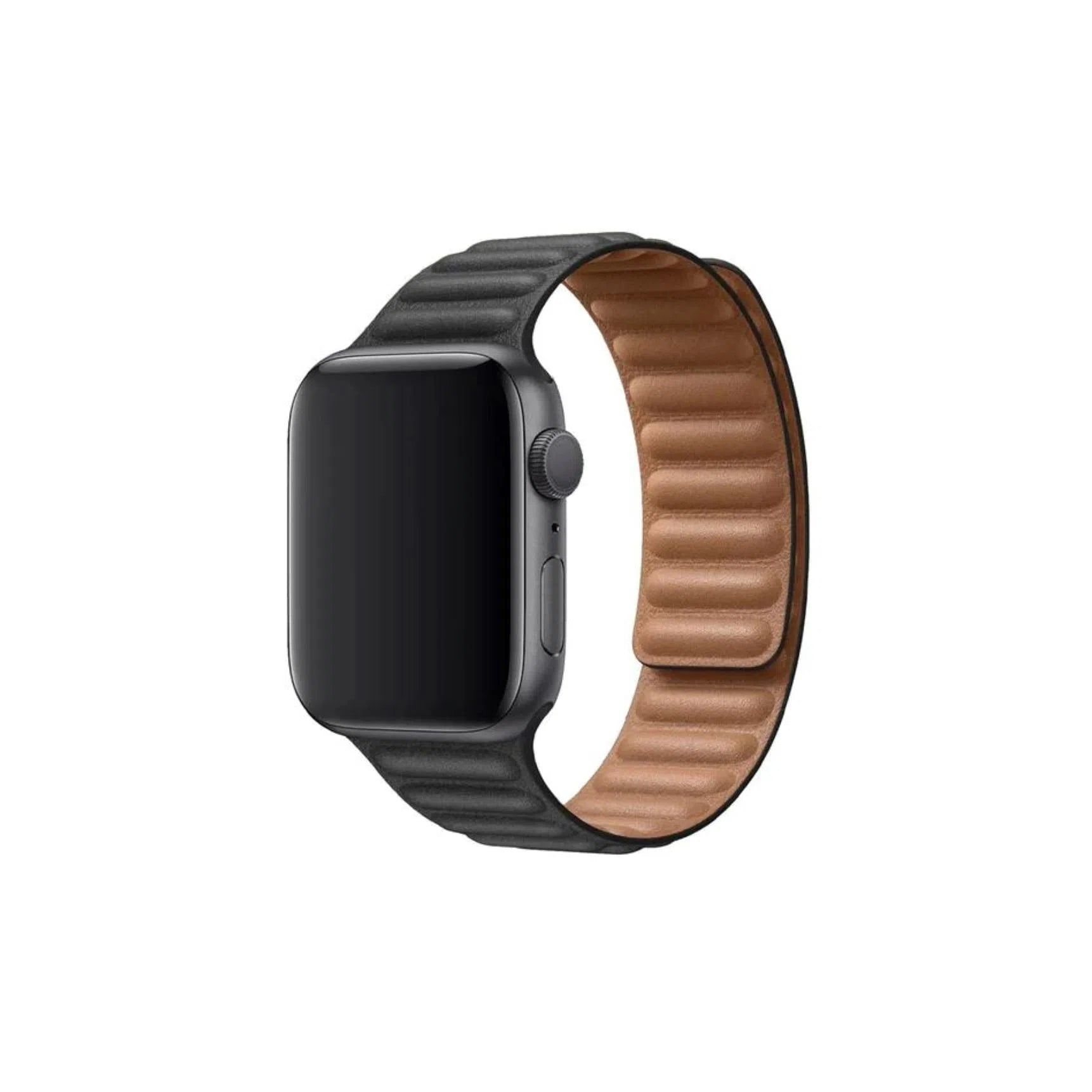Curea Ceas Apple Watch California Leather Black   (Piele Neagra)