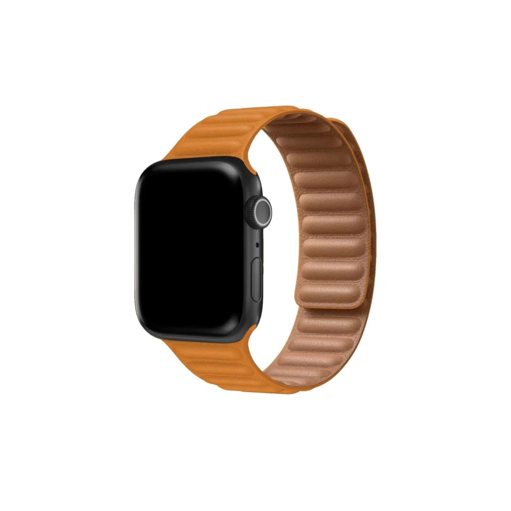 Curea Ceas Apple Watch California  Leather Yellow   (Piele Galbena)
