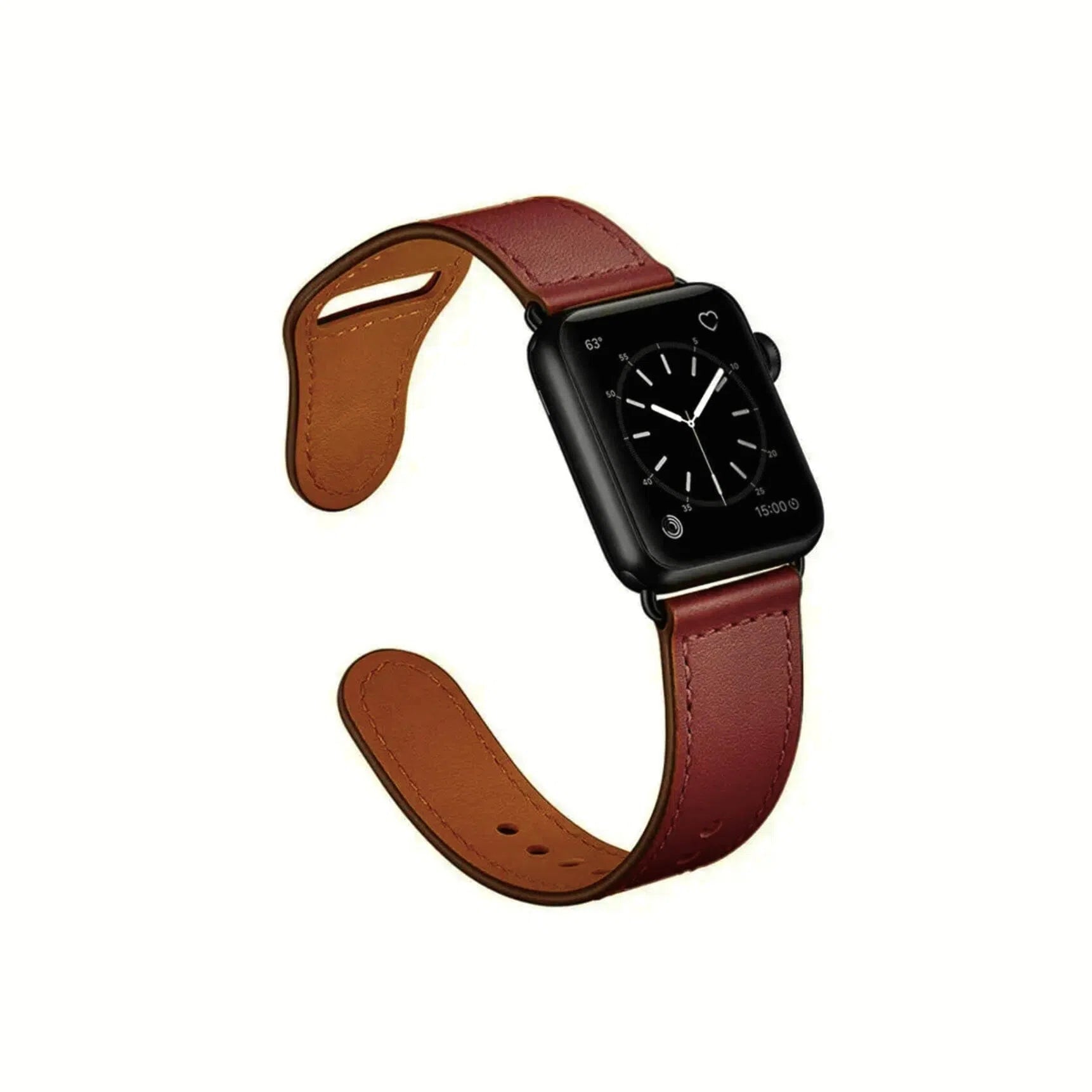 Curea Ceas Apple Watch Leather Coffee Brown