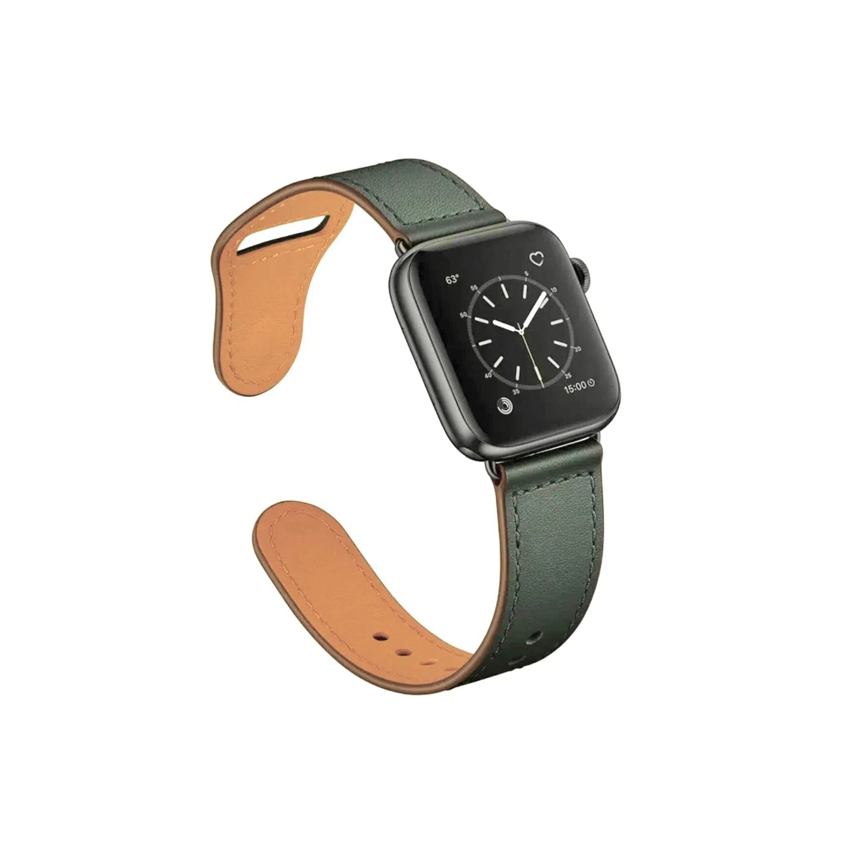 Curea Ceas Apple Watch Leather Green