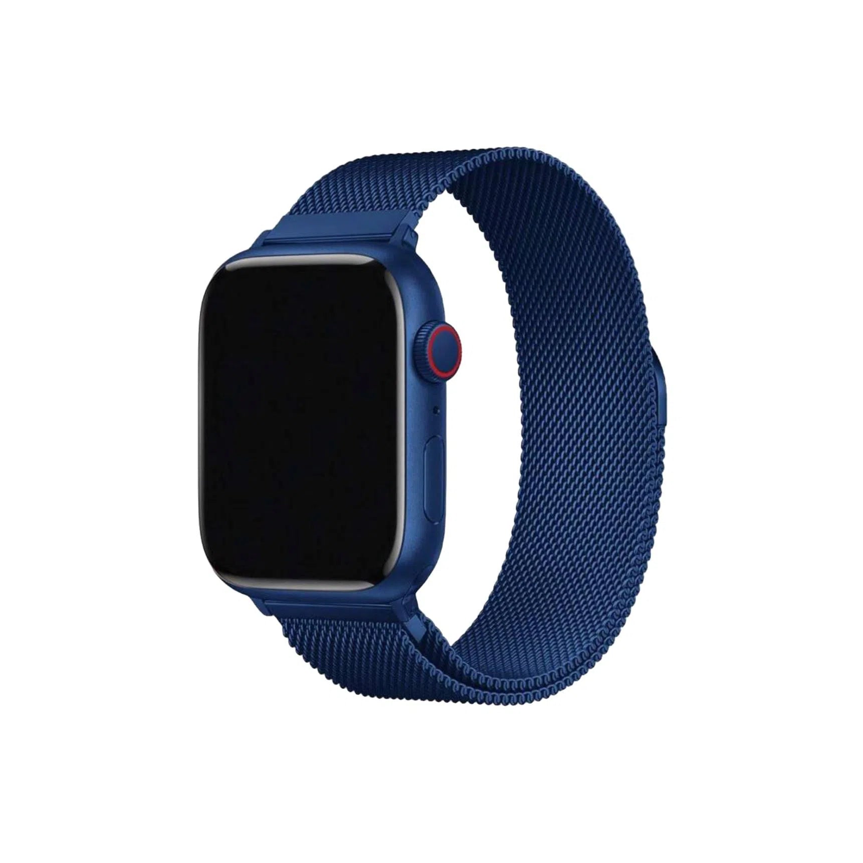Curea Ceas Apple Watch Milanese Blue   Metalica