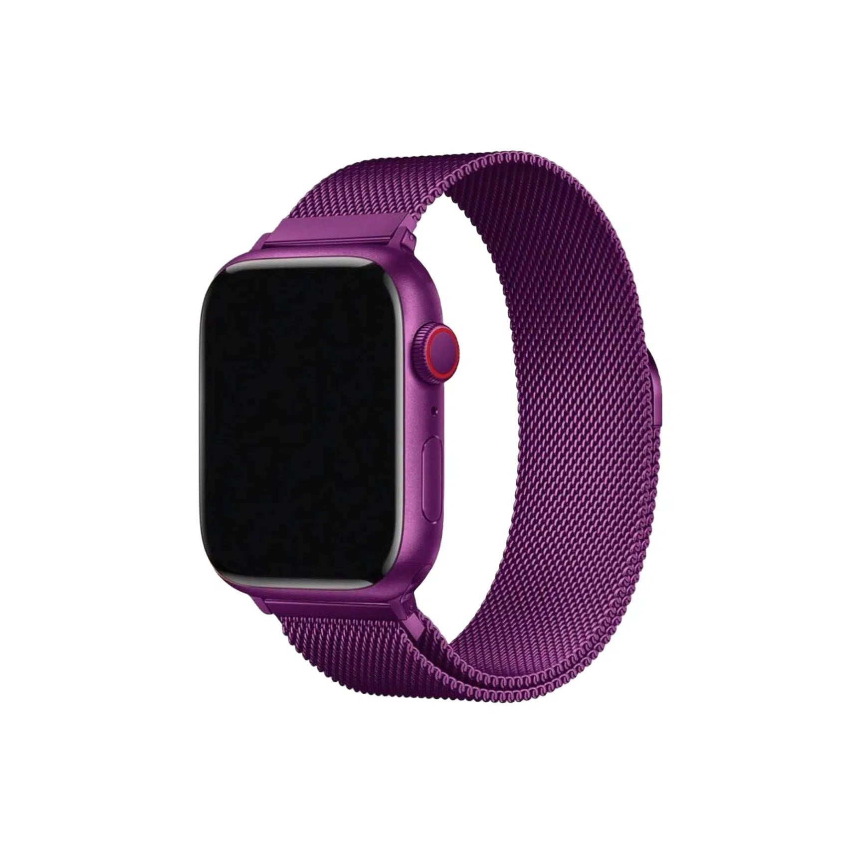 Curea Ceas Apple Watch Milanese Deep Purple   Metalica