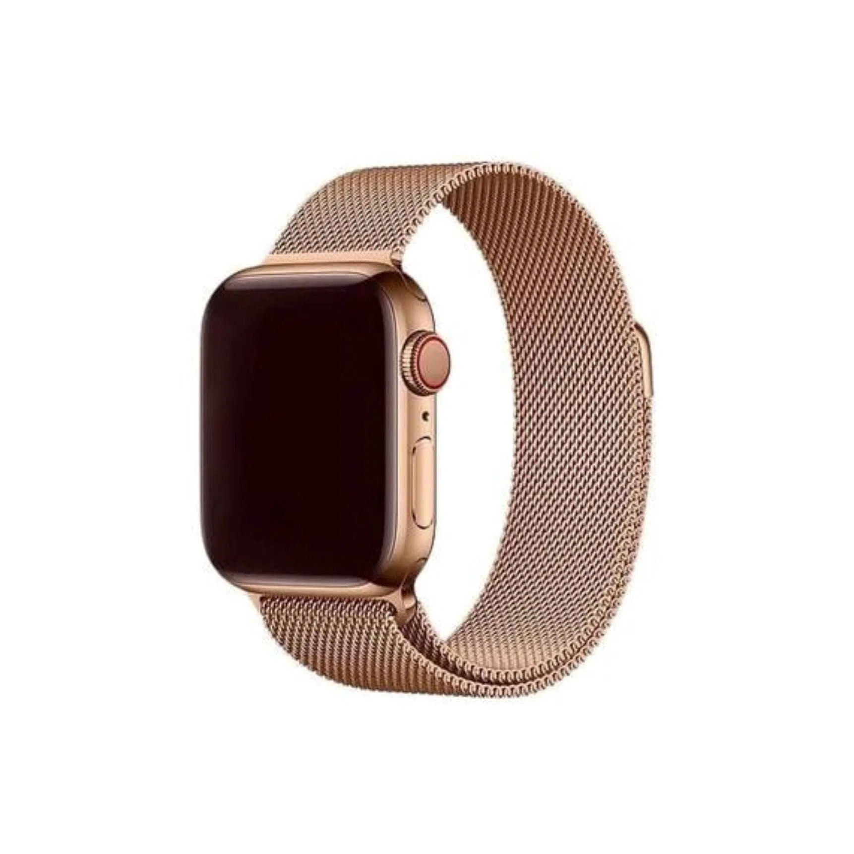Curea Ceas Apple Watch Milanese Rose Gold Metalica