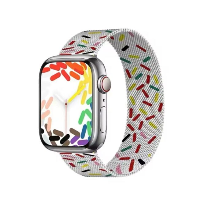 Curea Ceas Apple Watch Milanese Pride Metalica