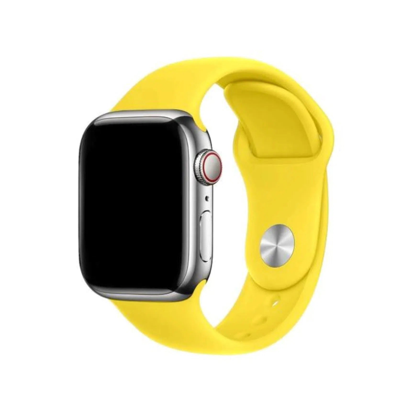 Curea Ceas Apple Watch Silicon Canary Yellow