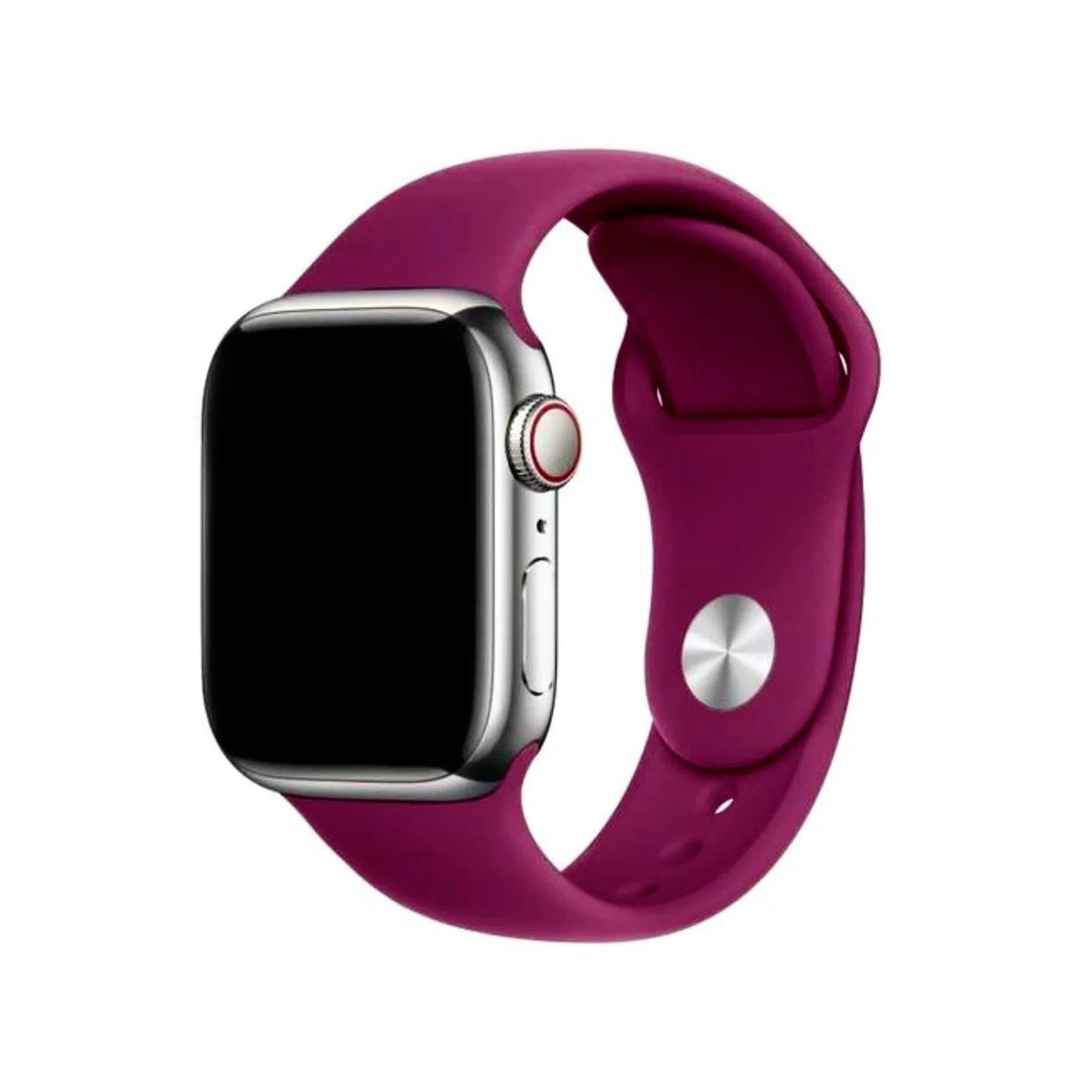 Curea Ceas Apple Watch Silicon Dark Rose