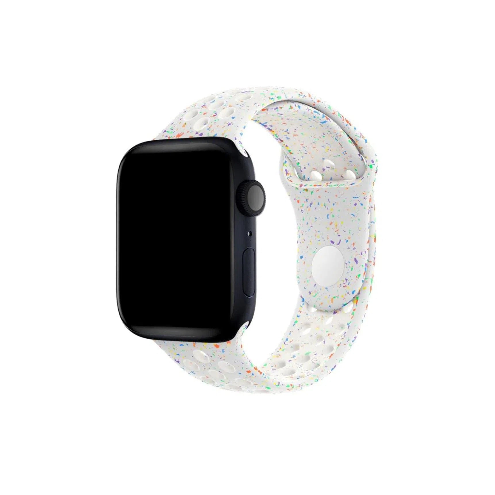 Curea Ceas Apple Watch Silicon Sport Pure Platinum